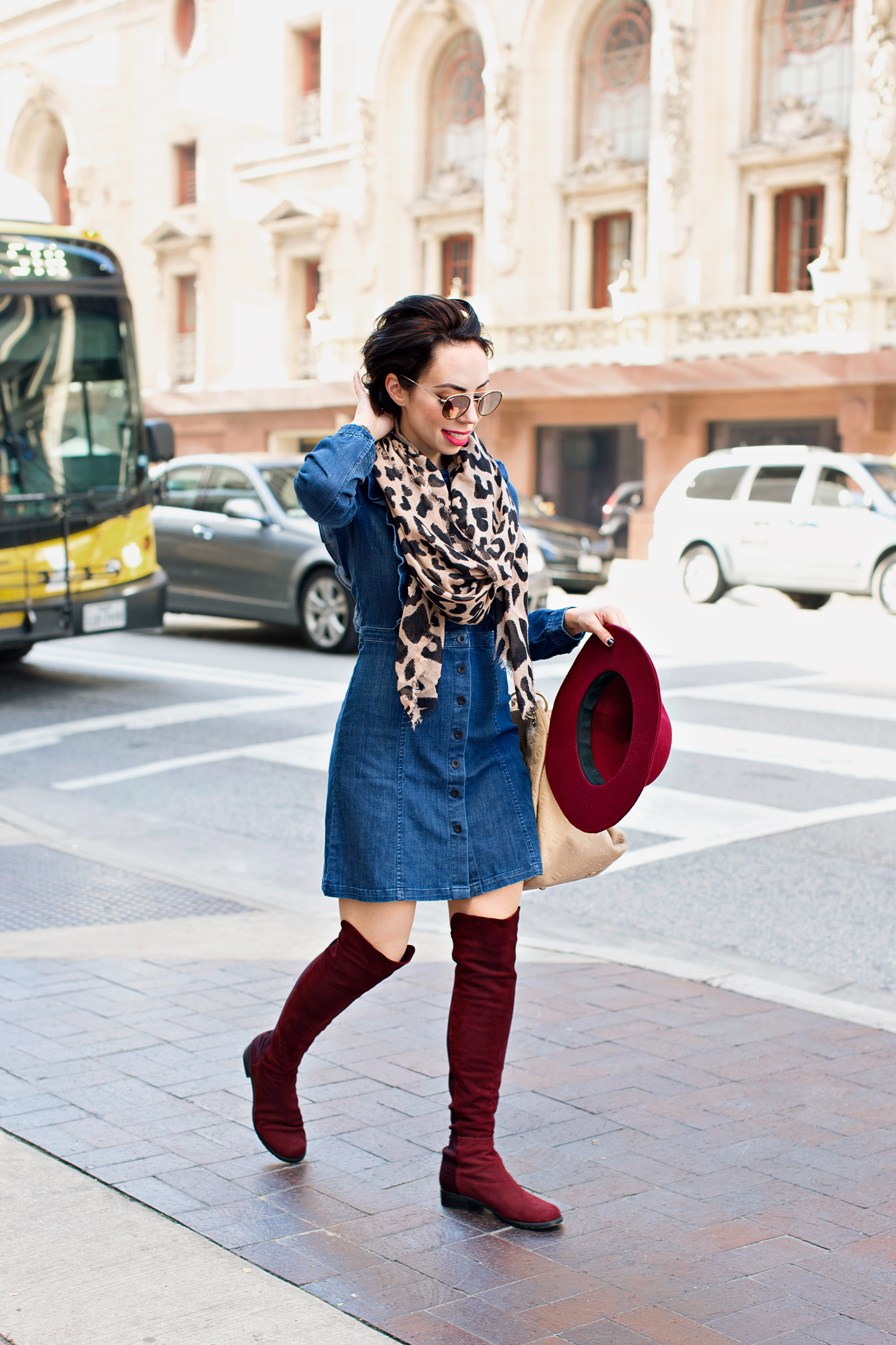 denim dress