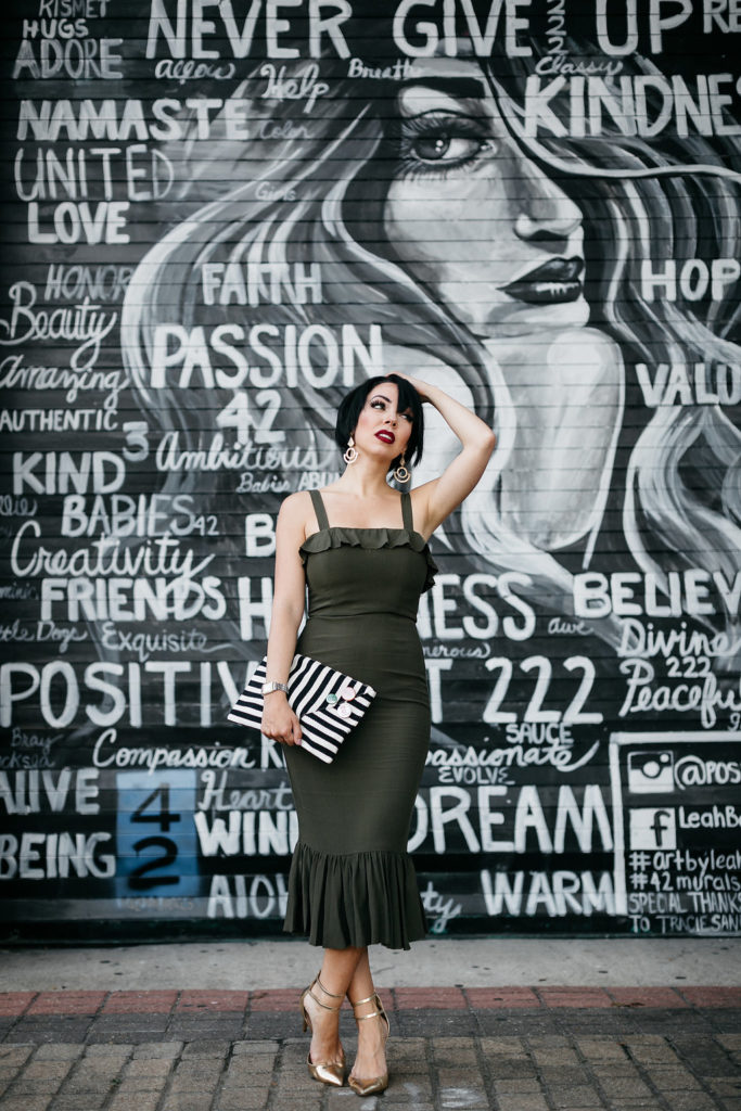 olive dress
