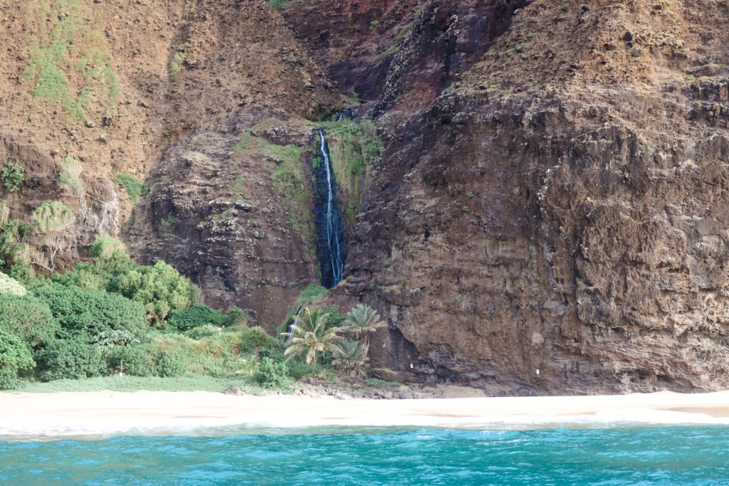 Na Pali Coast Cliffs Waterfall