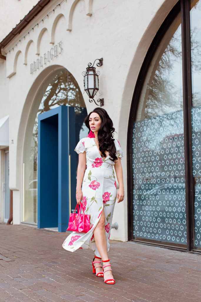 Planet blue wrap dress