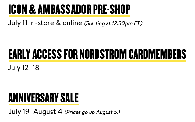 nordstrom sale dates