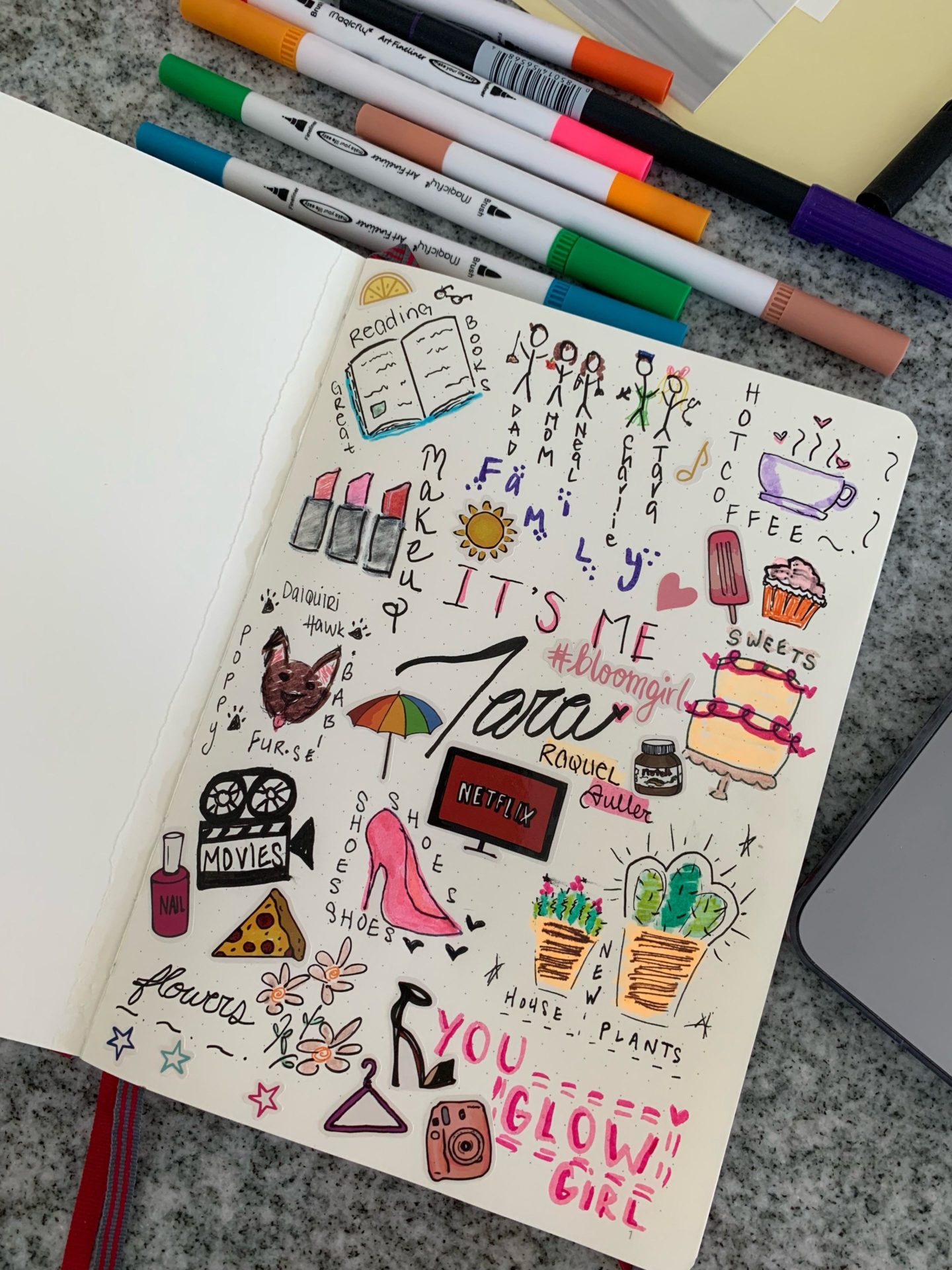 bullet journal about me