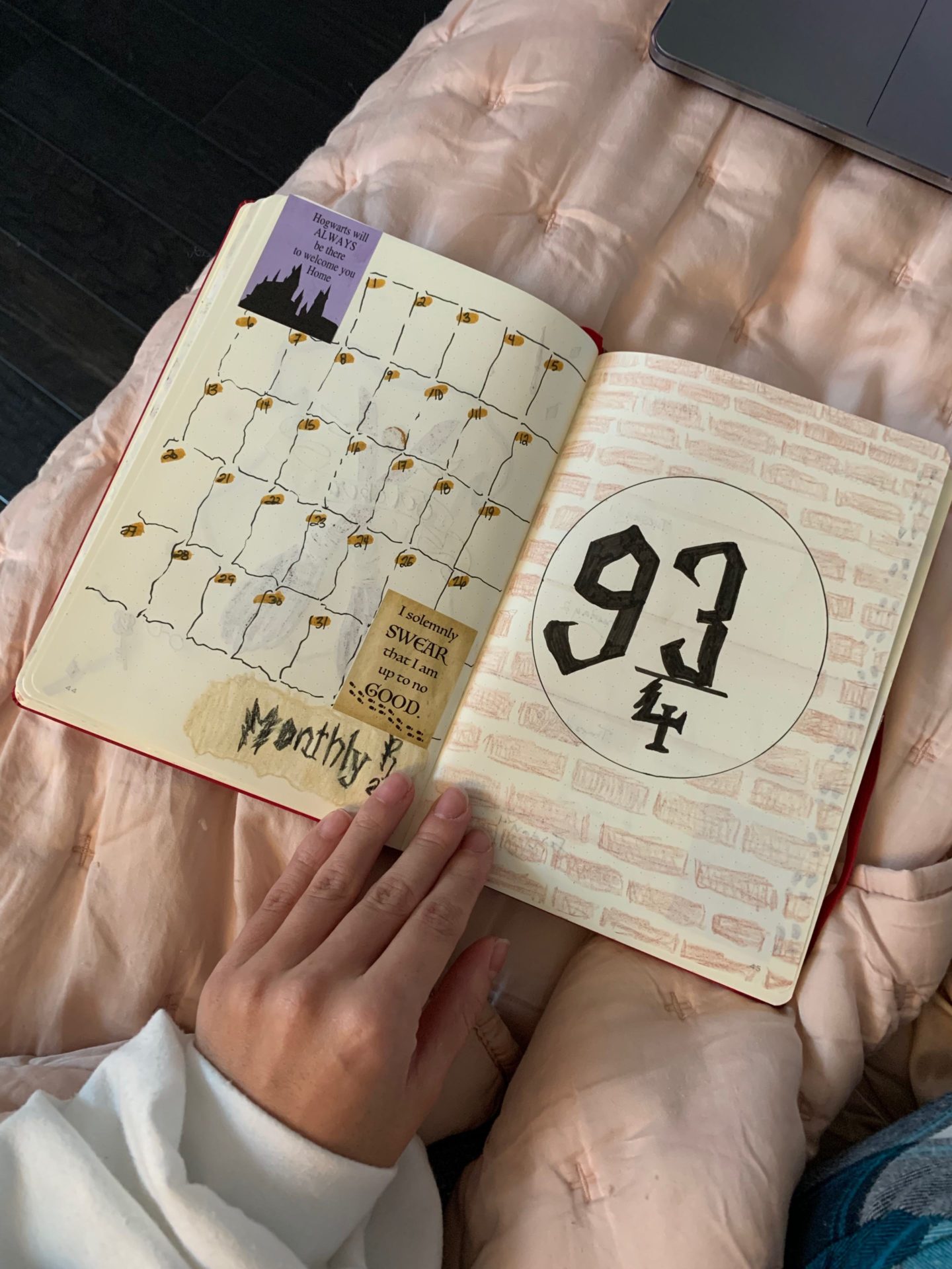 bullet journal harry potter
