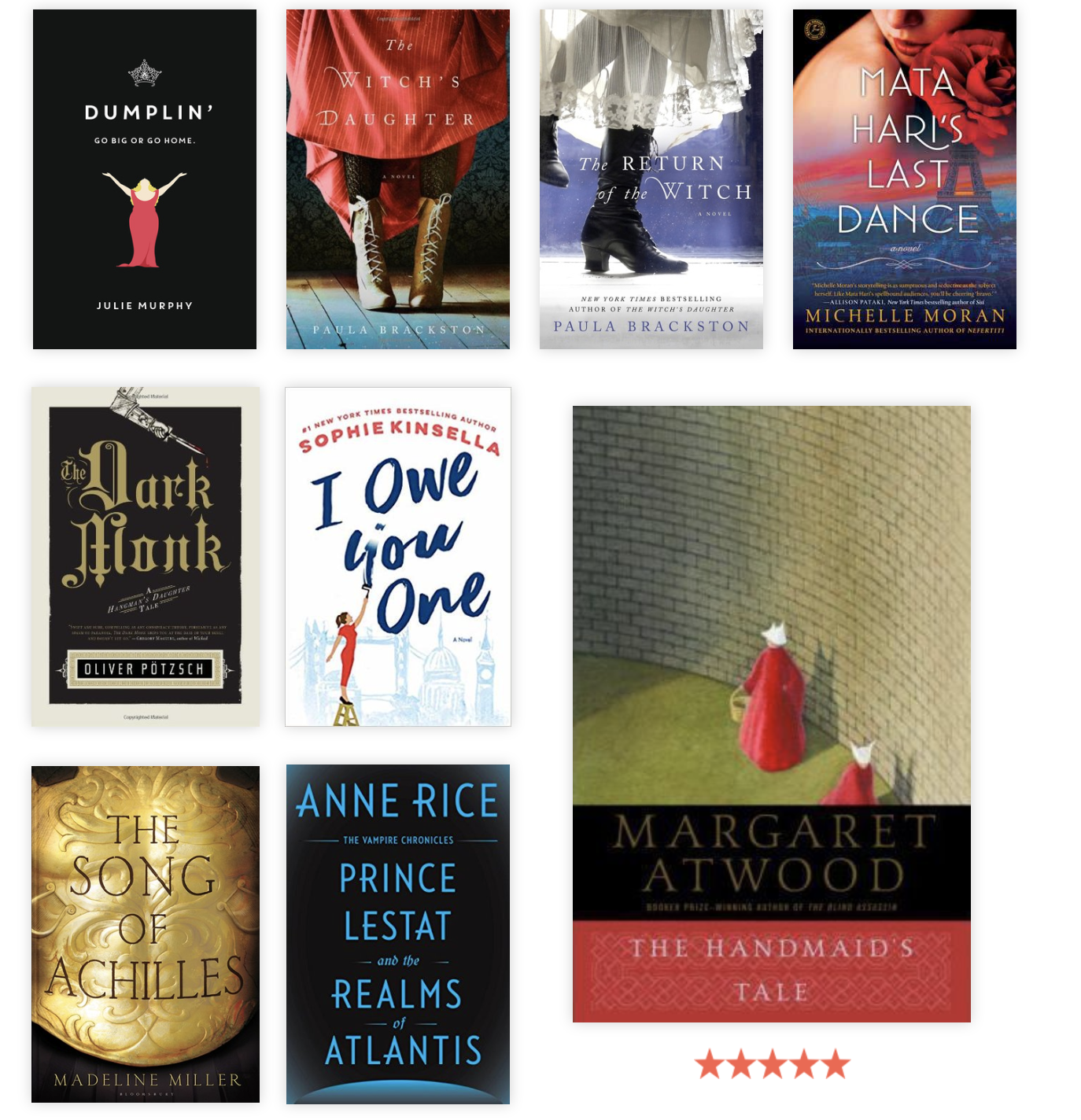 2019 book list