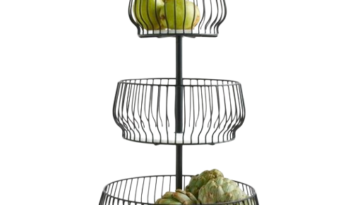 crate and barrel tiered fruit basket